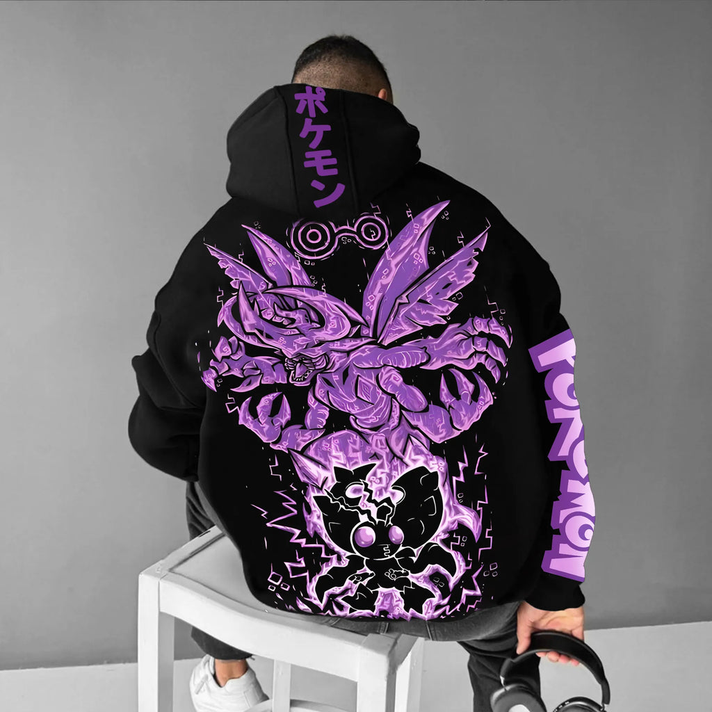 PKM-Unisex Anime Graphic Streetwear Vintage Hoodie