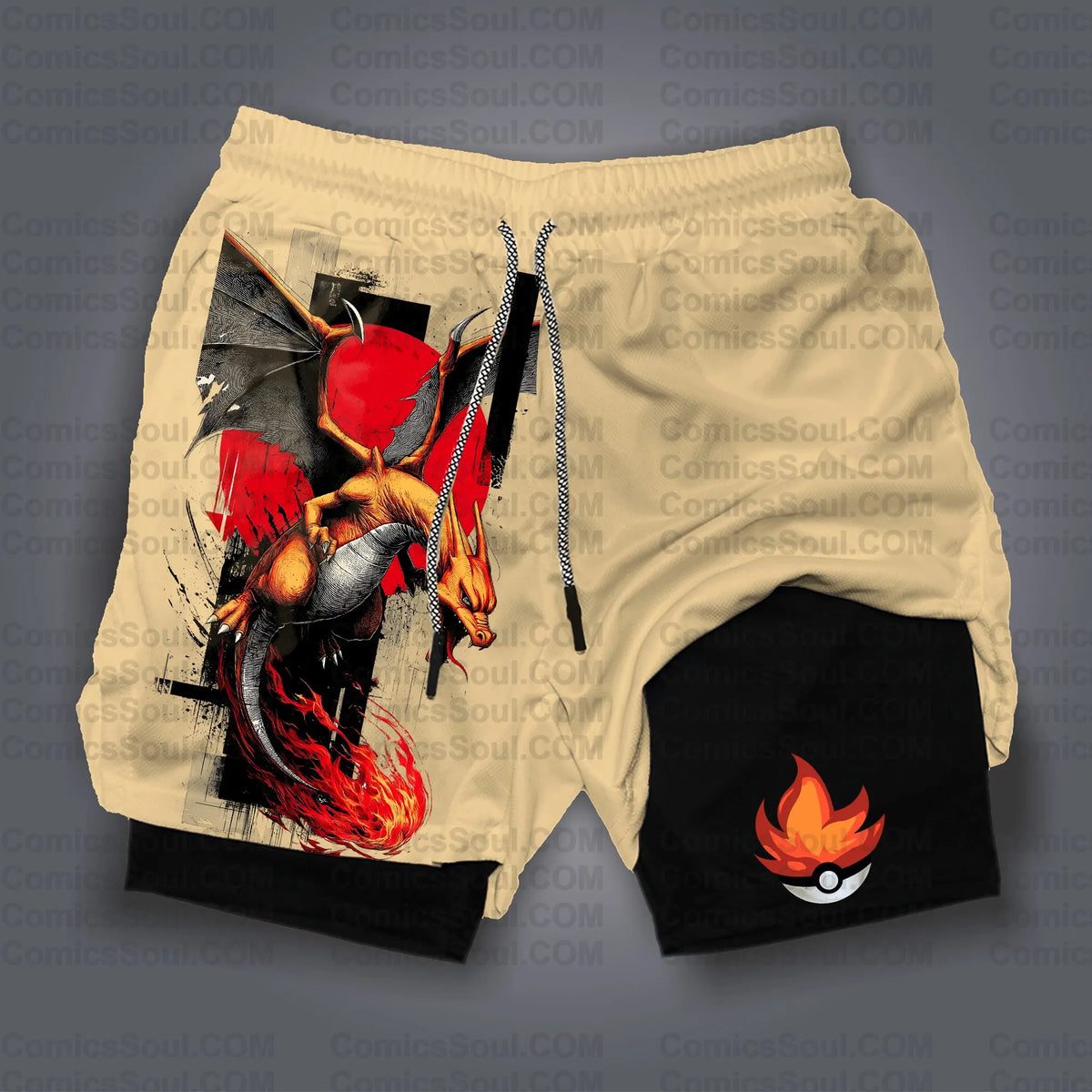 PKM-Unisex Casual Anime Streetwear Shorts