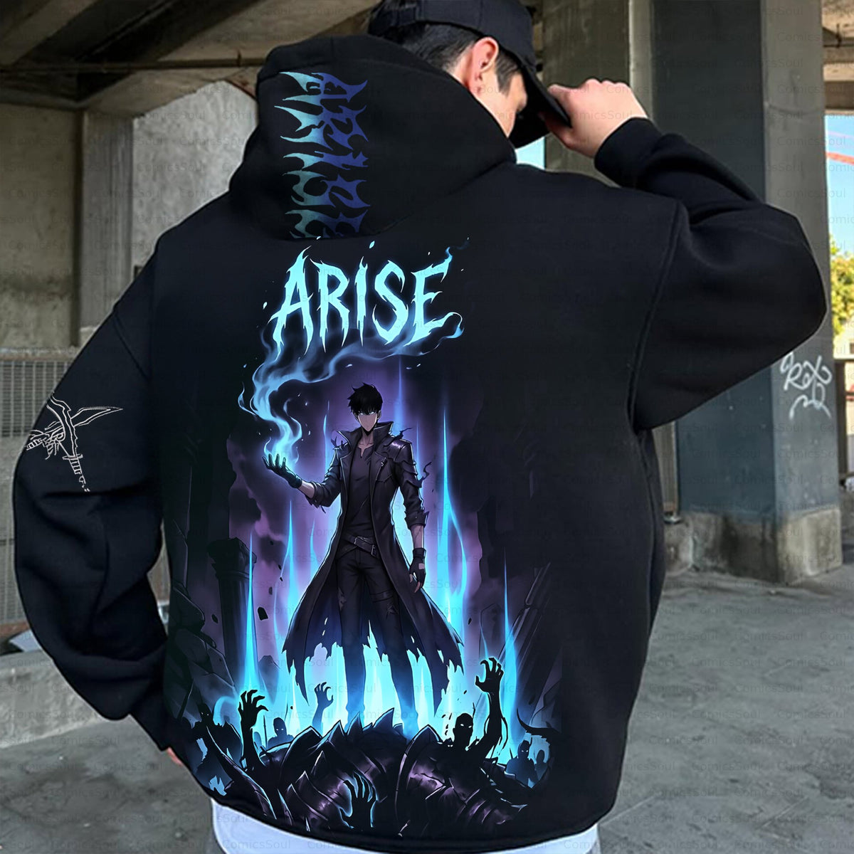 SL-Unisex Anime Inspired Vintage Plush Hoodie