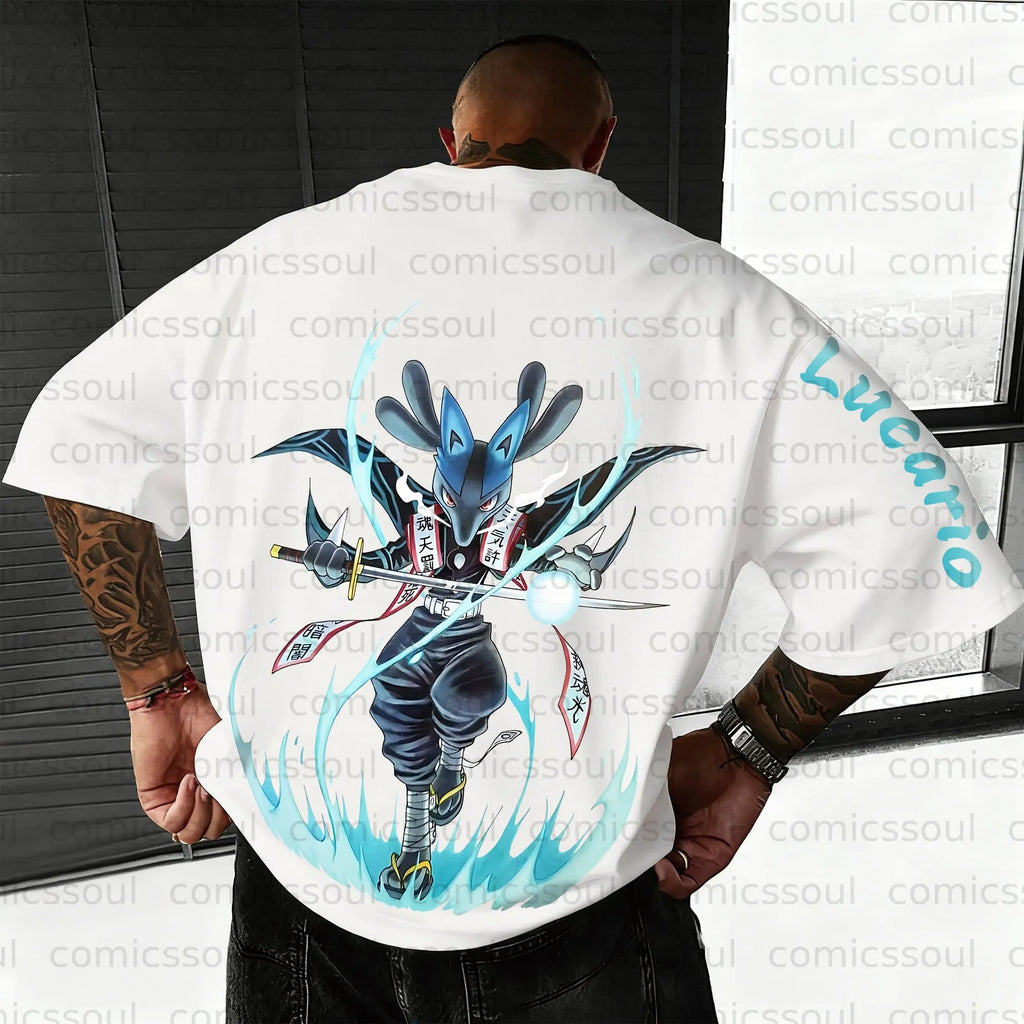 PKM-Unisex Anime Inspired Vintage T-Shirt