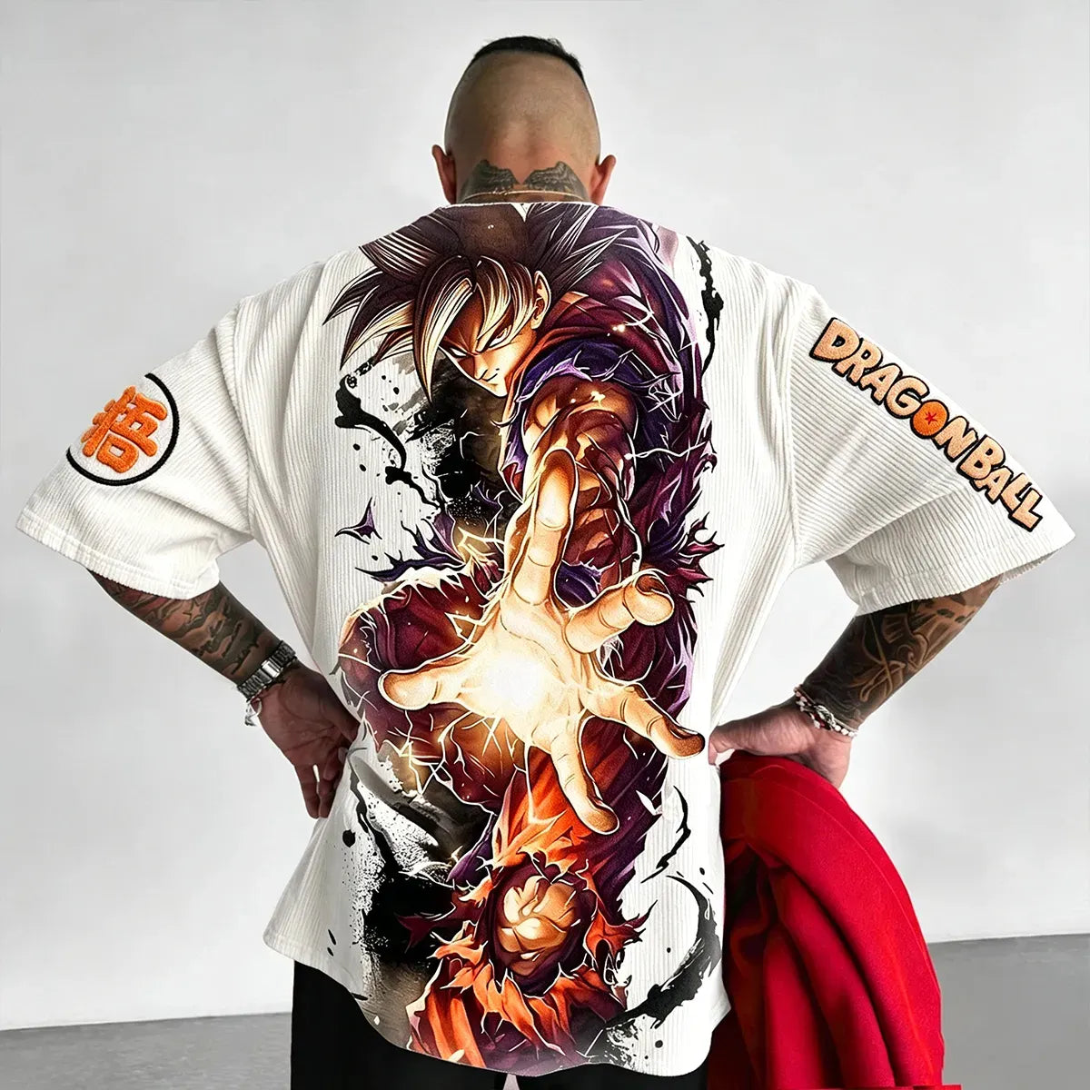 Dragon Ball Unisex Anime Inspired Vintage Corduroy T-Shirt