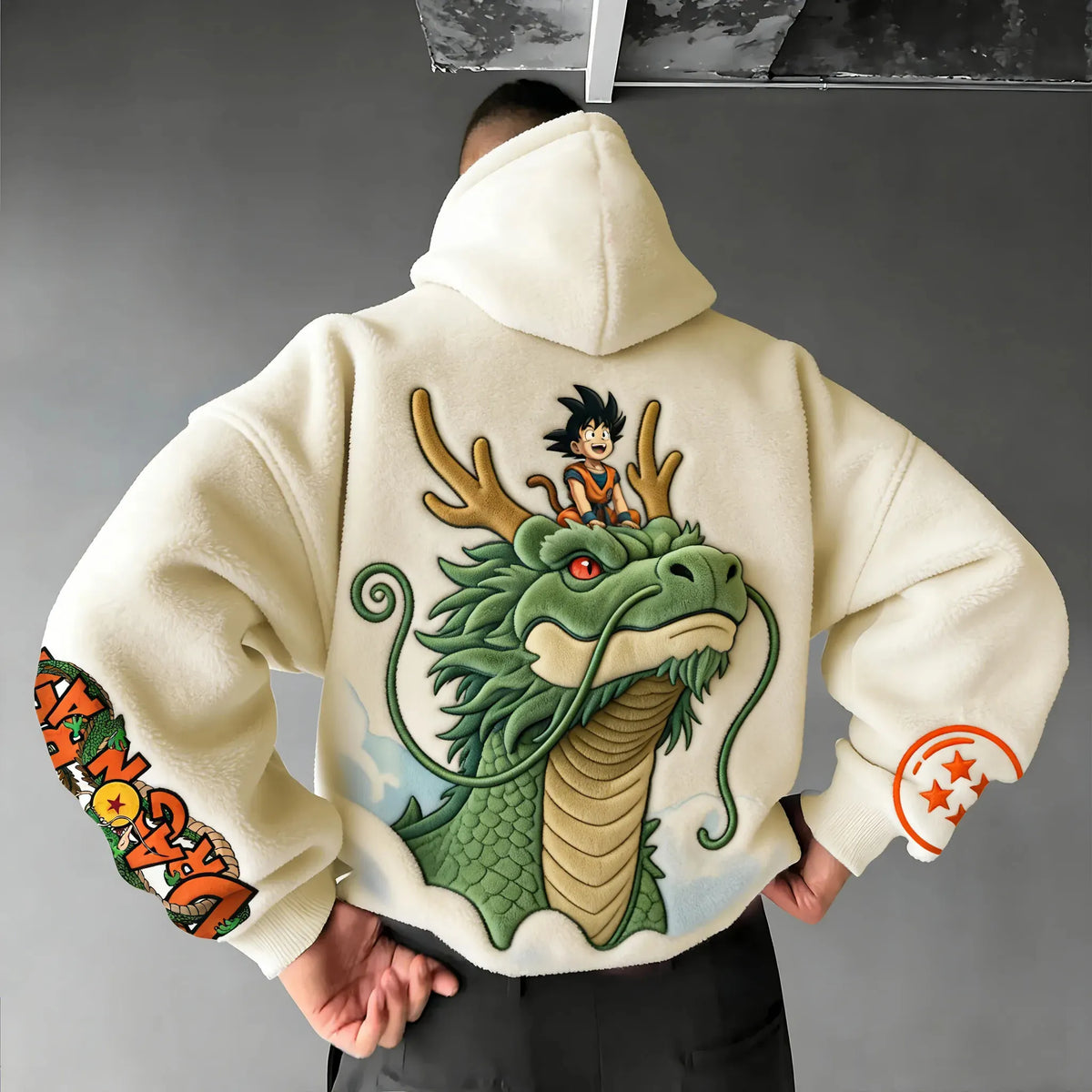 Dragon Ball Color Blocked Plush Hoodie