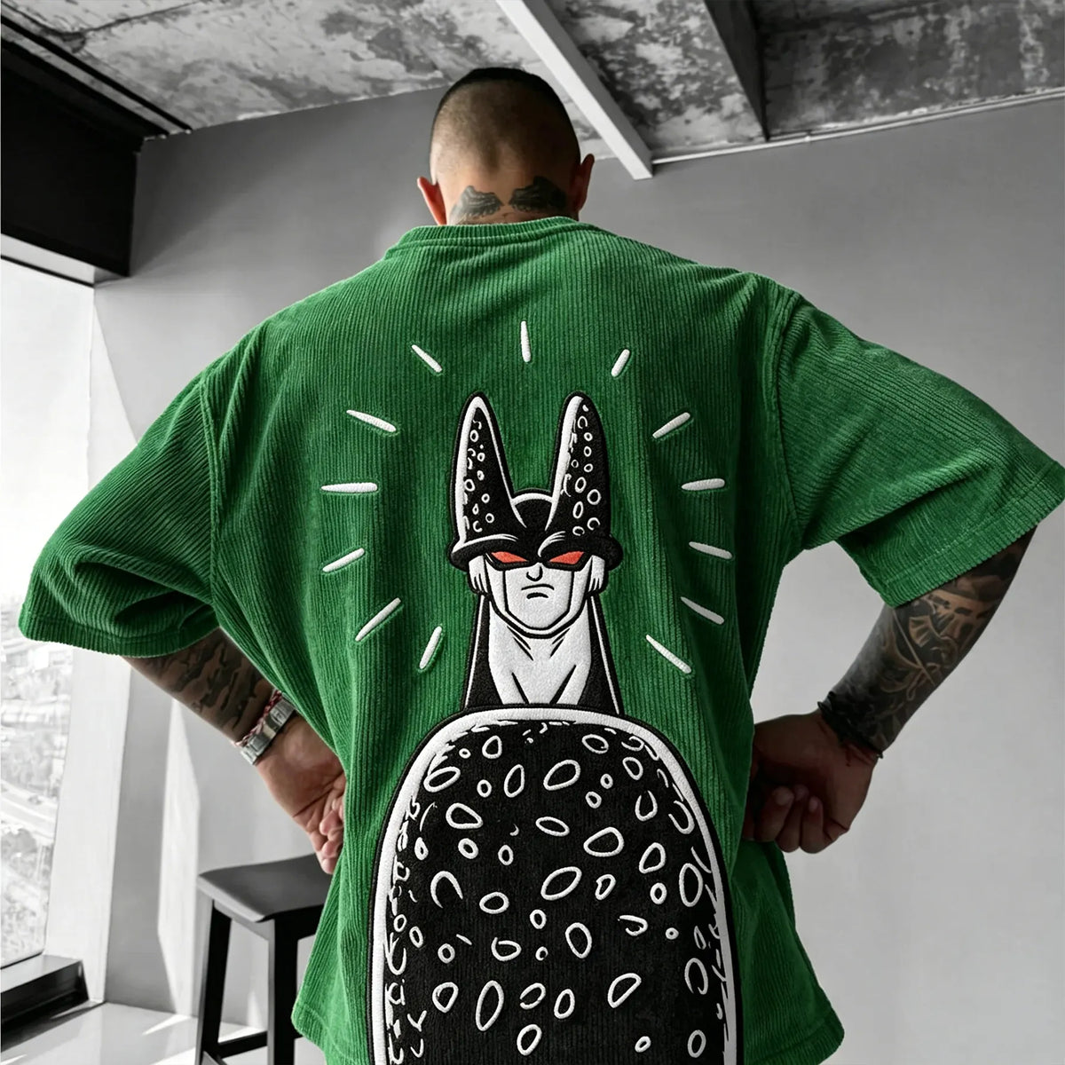 Dragon Ball Unisex Anime Inspired Vintage Corduroy T-Shirt