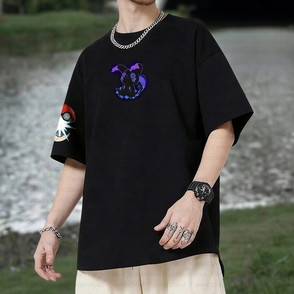 PKM-Unisex Anime Inspired Vintage T-Shirt