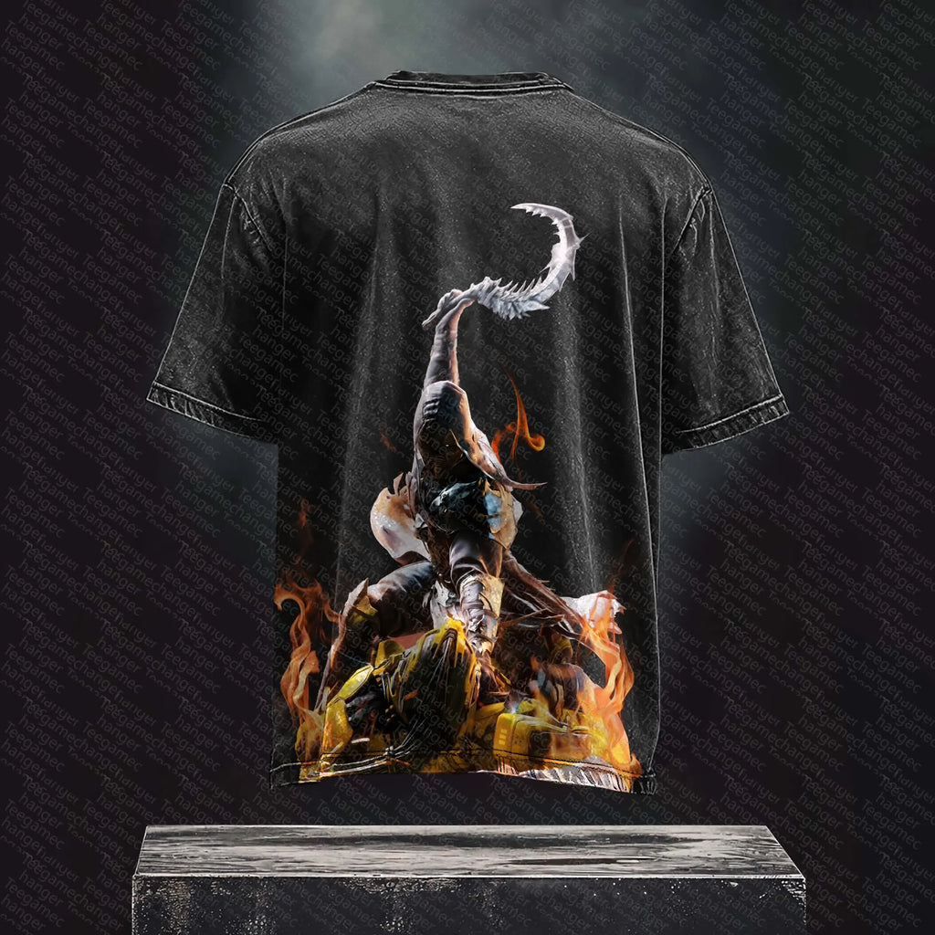 MK-Unisex  Inspired Vintage Washed T-Shirt