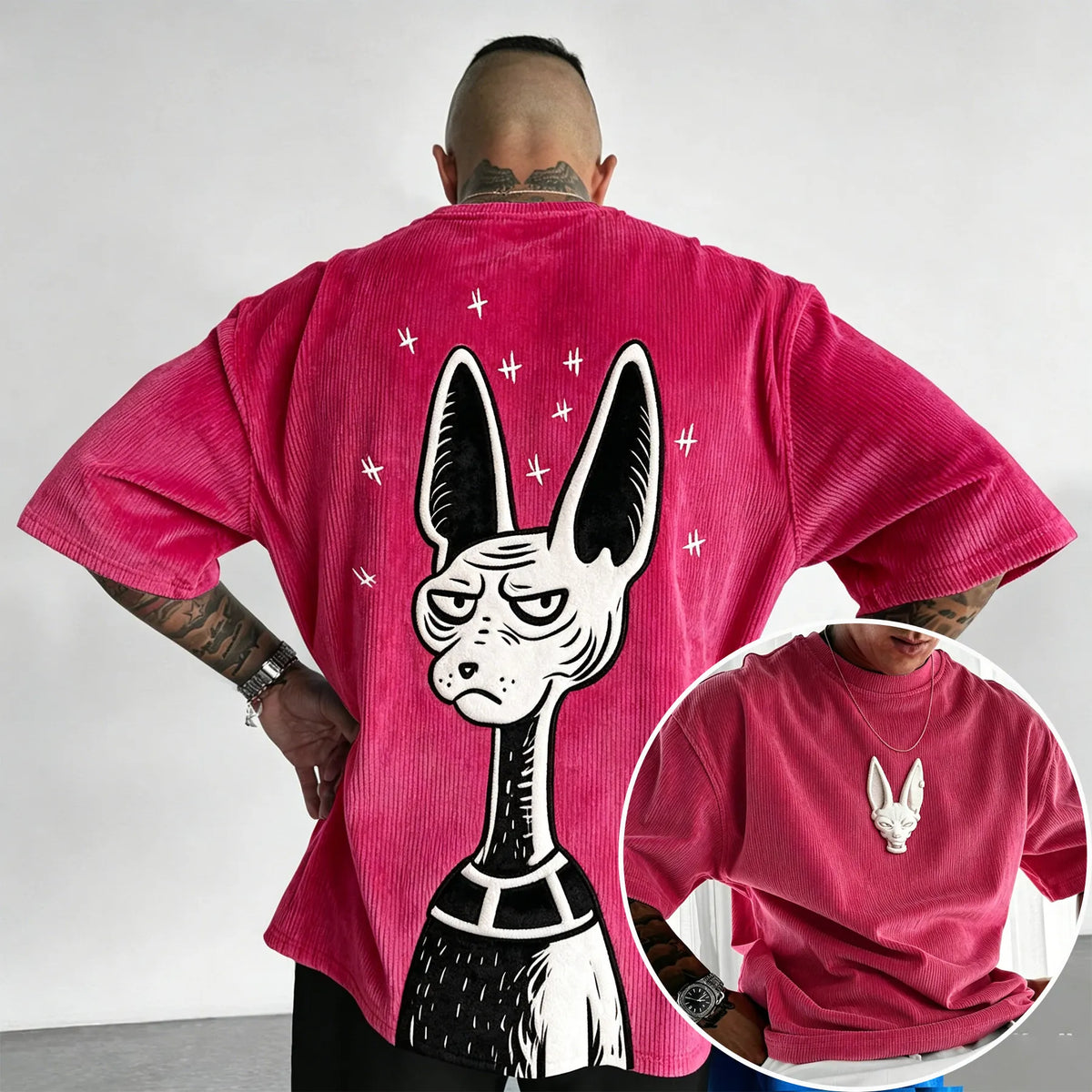 Dragon Ball Unisex Anime Inspired Vintage Corduroy T-Shirt