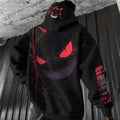 PKM-Unisex Anime Graphic Streetwear Vintage Plush Hoodie| Gengar