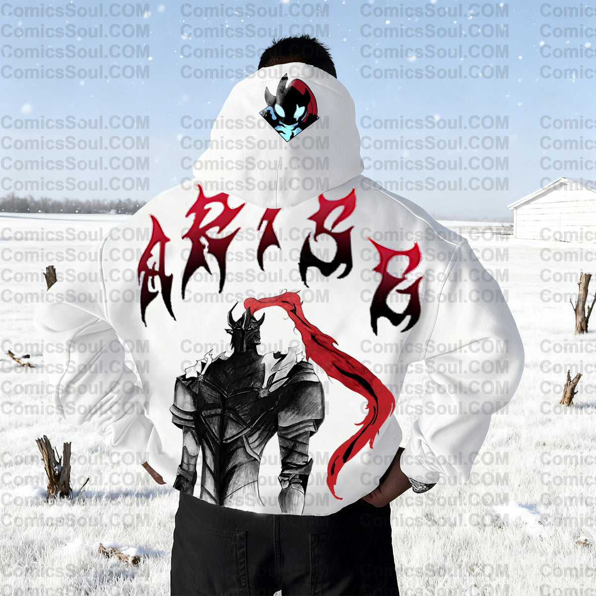 SL-Unisex Anime Graphic Streetwear Wintage Plush Hoodie