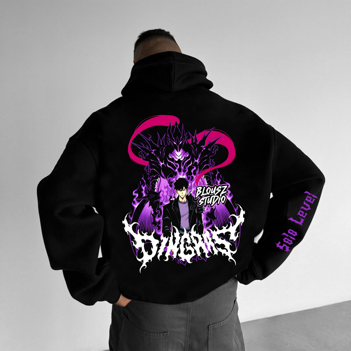 SL-Unisex Anime Graphic Streetwear Vintage Hoodie