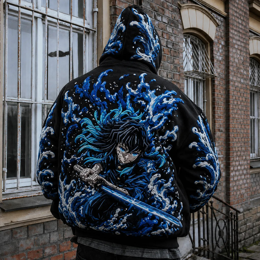 KNY Vintage Anime Print Hoodie