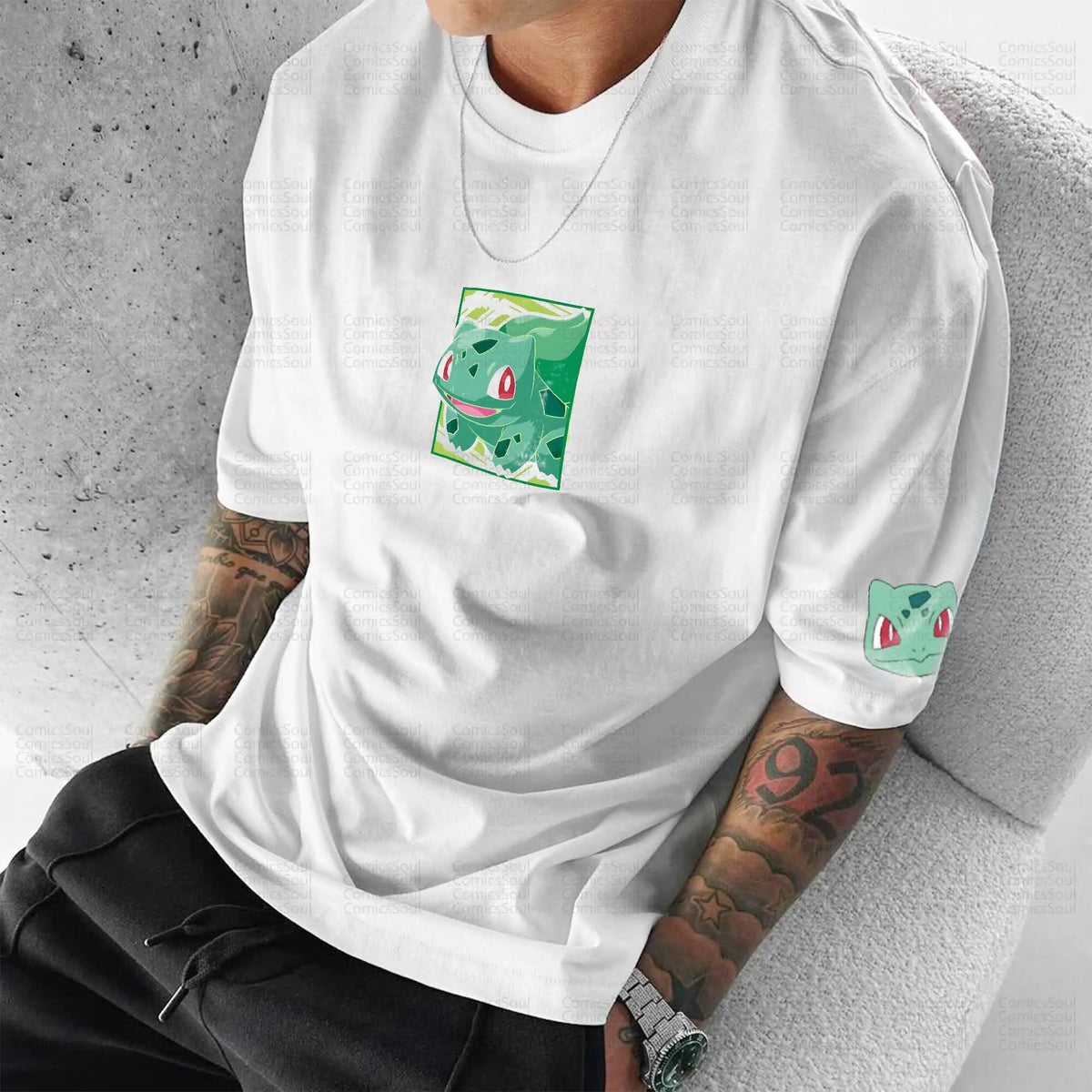 PKM-Unisex Anime Inspired Vintage T-Shirt