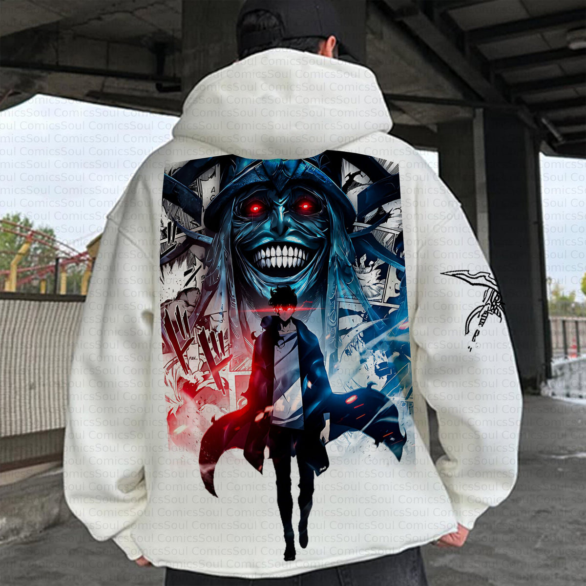 SL-Plus Velvet Unisex Anime Graphic Streetwear Vintage Hoodie