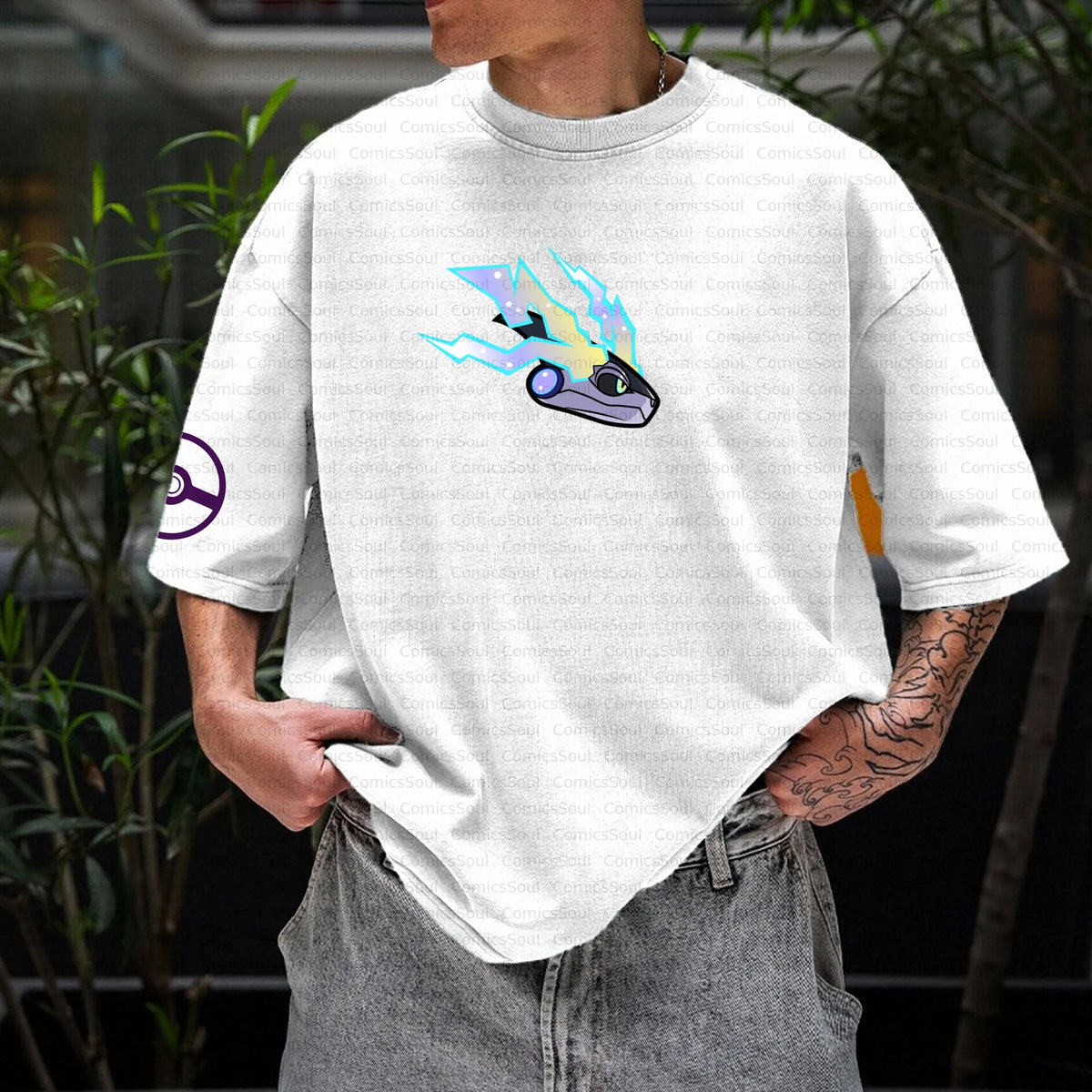 PKM-Unisex Anime Inspired Vintage T-Shirt