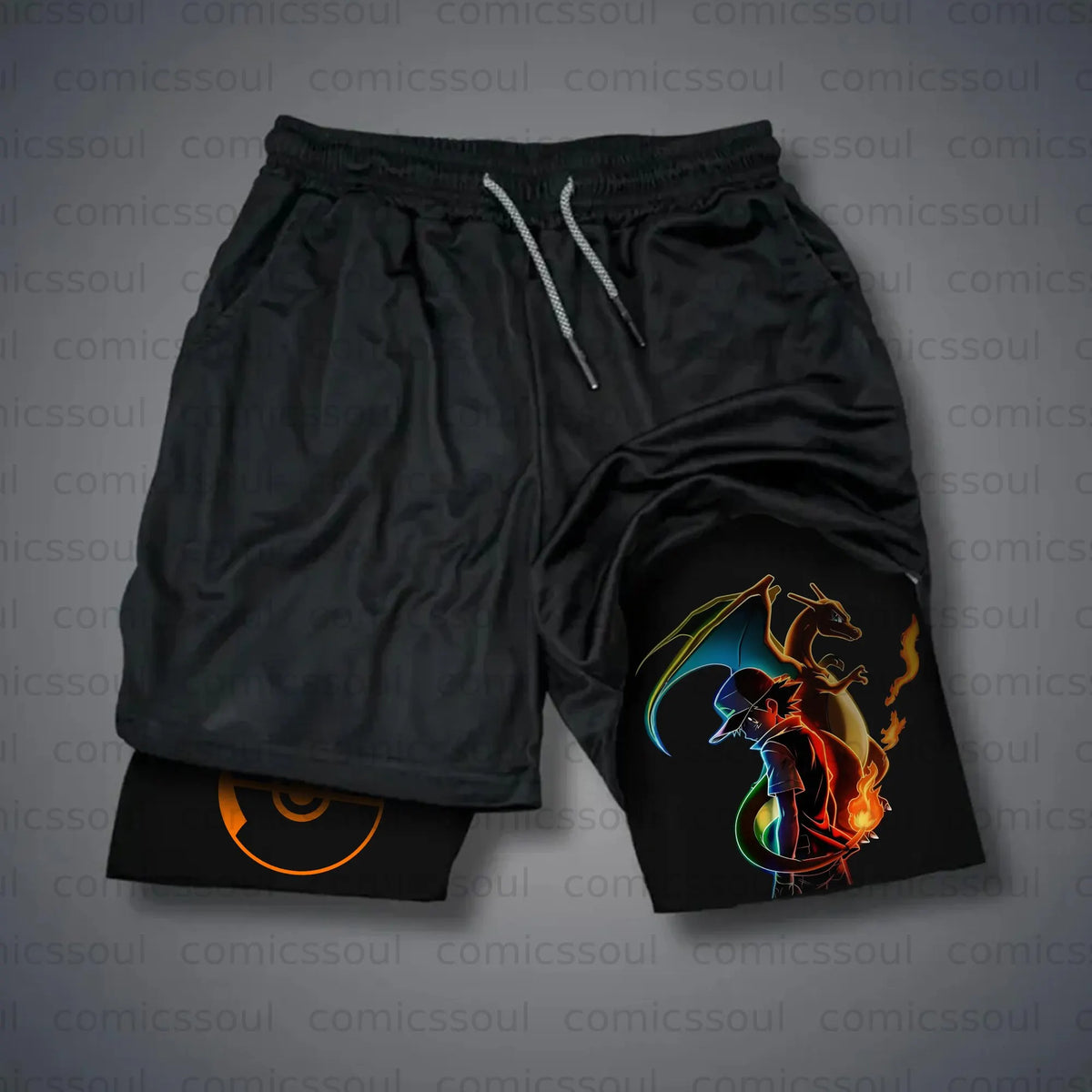 PKM-Unisex Casual Anime Streetwear Shorts