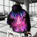 PKM-Unisex Anime Inspired Vintage Plush Hoodie