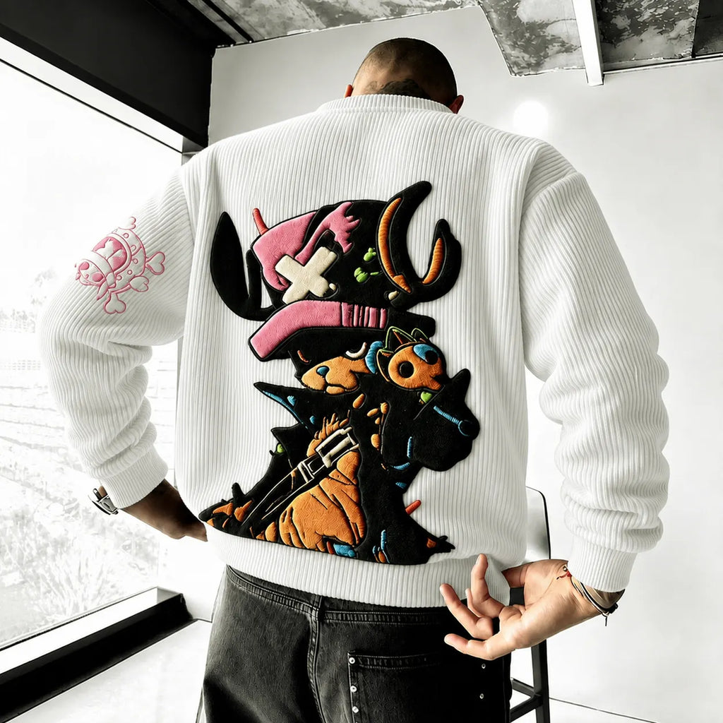 One Piece Unisex Anime-print Crewneck Sweatshirt