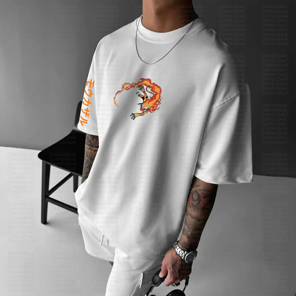 PKM-Unisex Anime Inspired Vintage T-Shirt