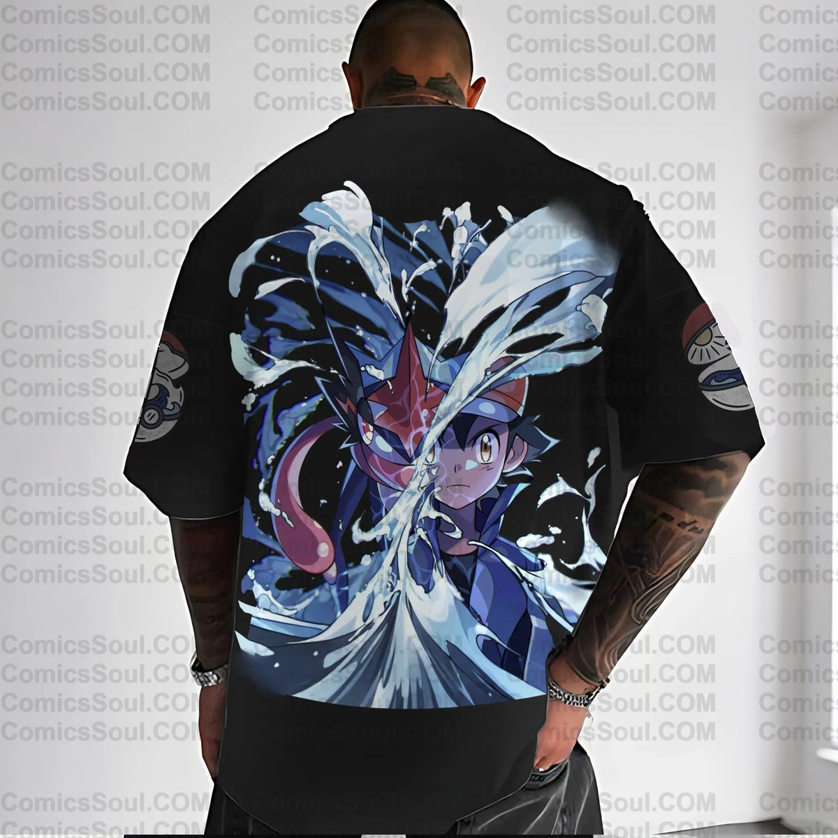 PKM-Unisex Anime Inspired Vintage T-Shirt