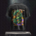 PKM-Unisex Anime Inspired Vintage Washed T-Shirt