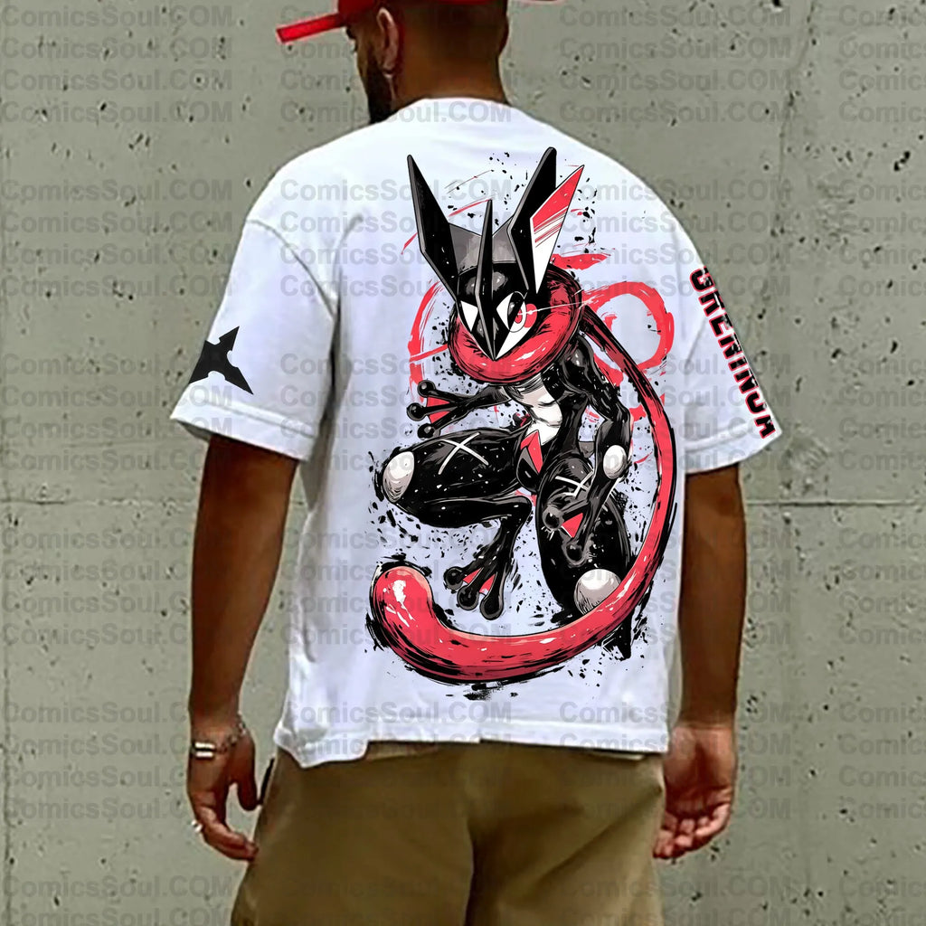 PKM-Unisex Anime Inspired Vintage T-Shirt
