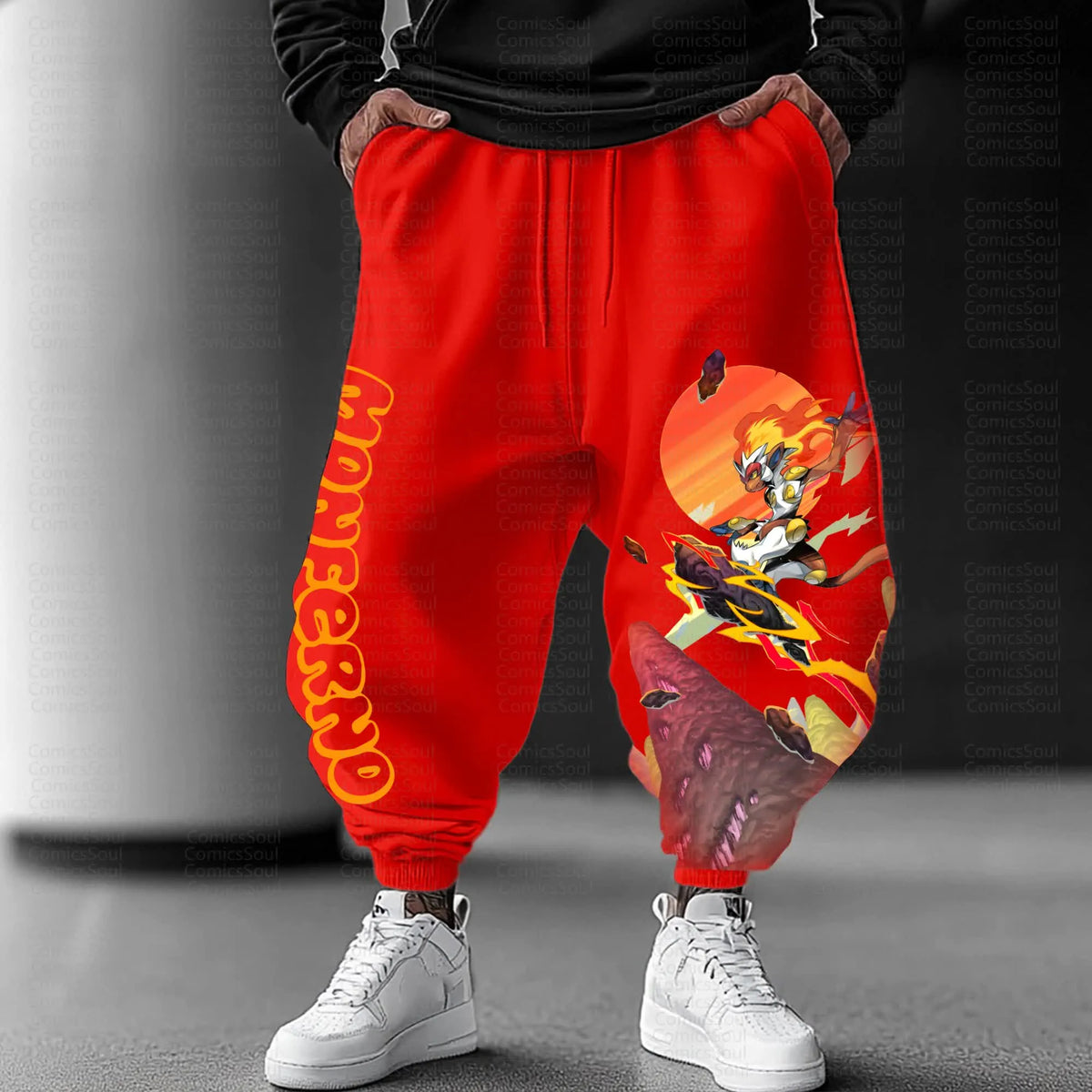 PKM-Unisex Anime Inspired Vintage Pants