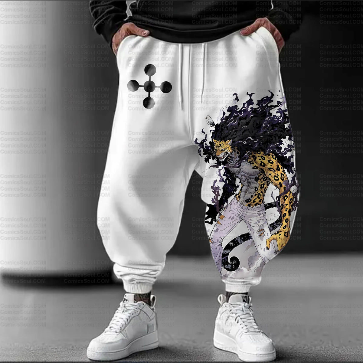 PKM-Unisex Anime Inspired Vintage Plush Pants