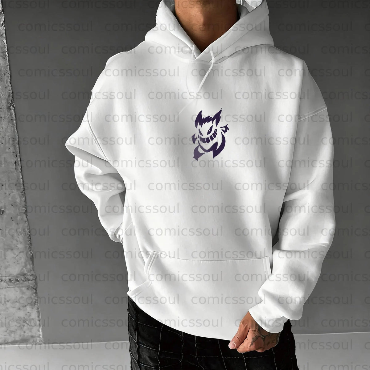 PKM-Unisex Anime Graphic Streetwear Vintage Plush Hoodie