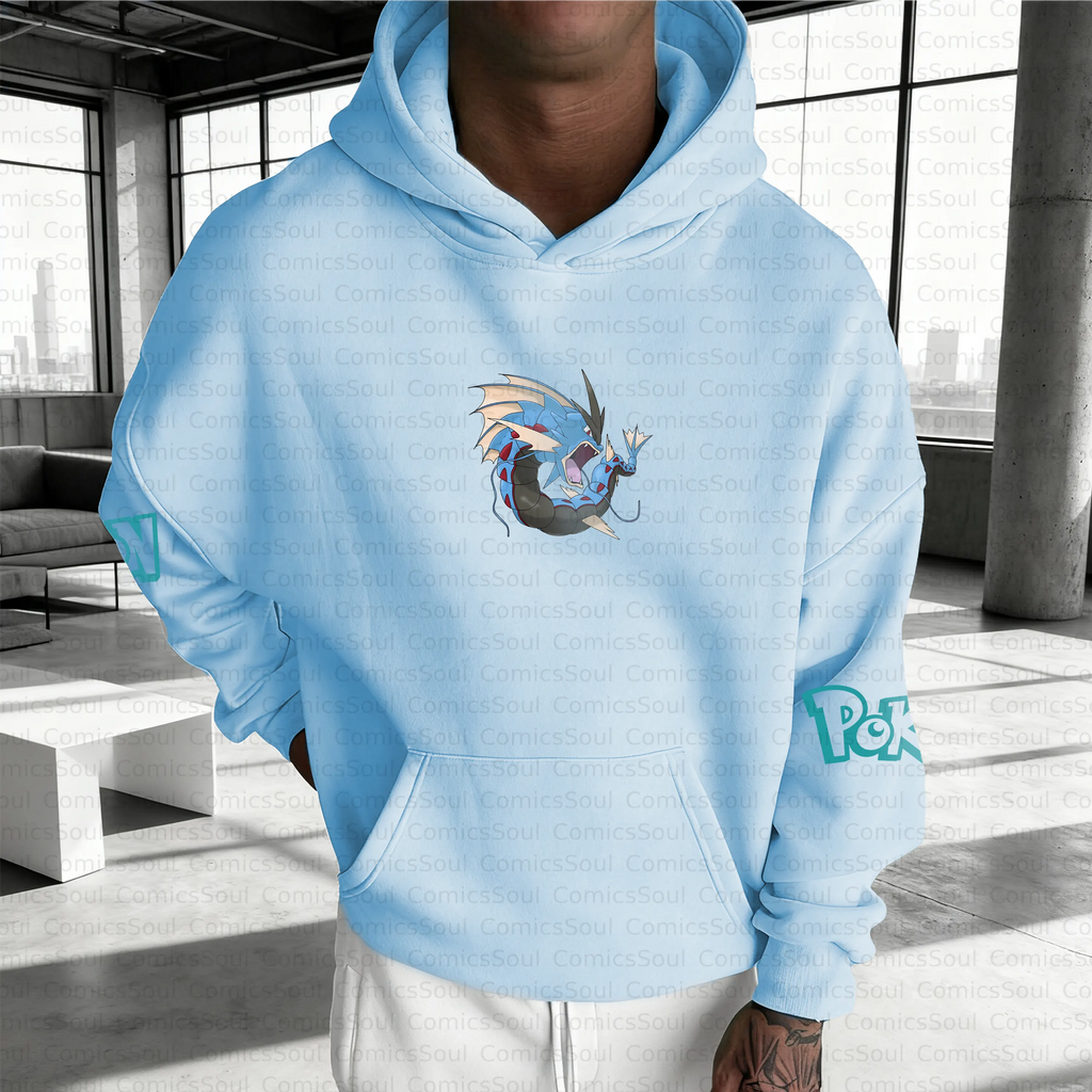 PKM-Unisex Anime Inspired Vintage Plush Hoodie