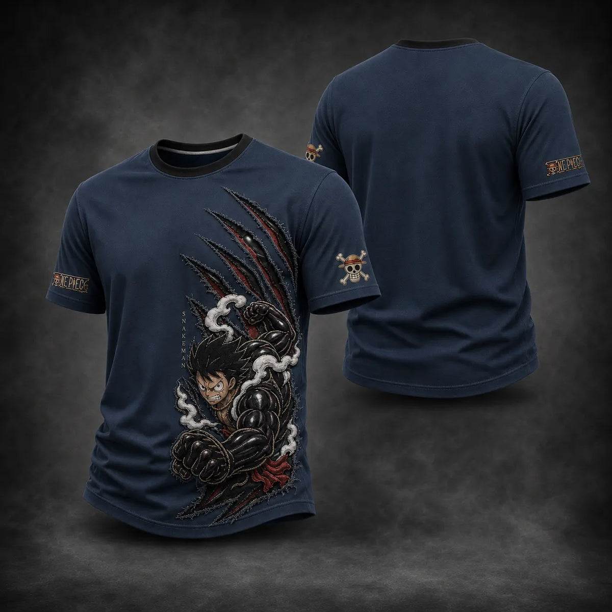 One Piece Pirate Crew Graphic Crew-Neck T-Shirt