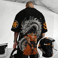 Dragon Ball Unisex Anime-Style Retro Corduroy Oversized T-Shirt