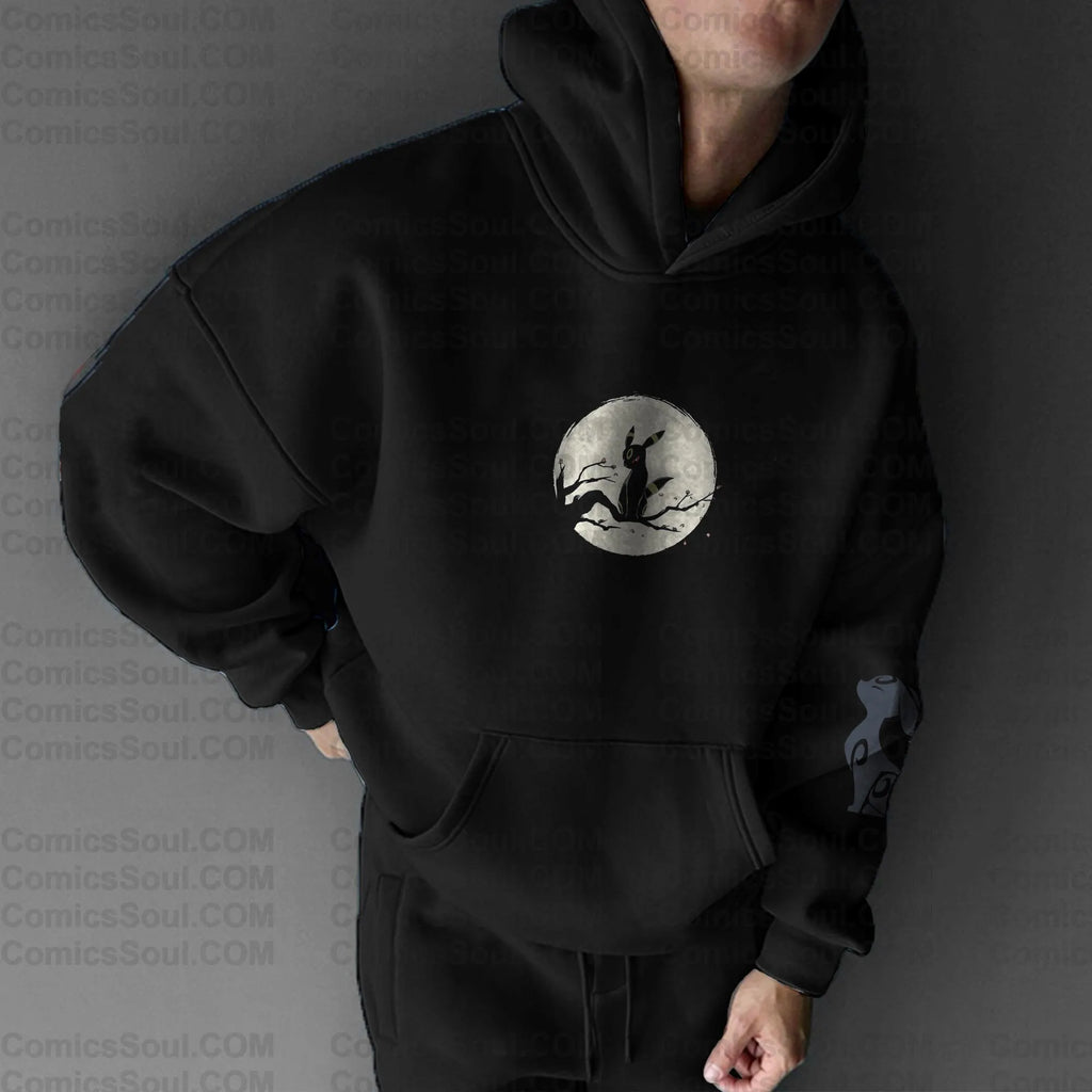 PKM-Unisex Anime Graphic Streetwear Vintage Hoodie