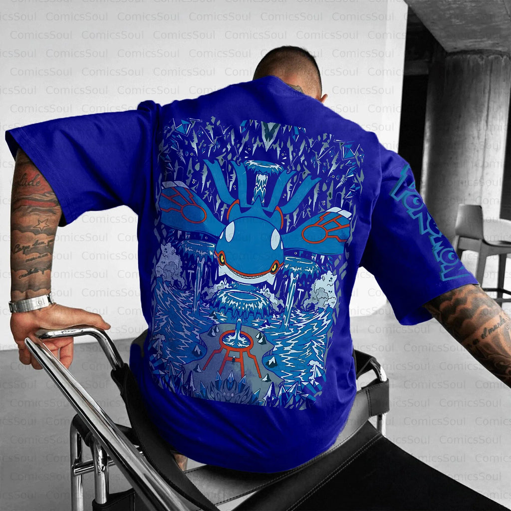 PKM-Unisex Anime Inspired Vintage T-Shirt