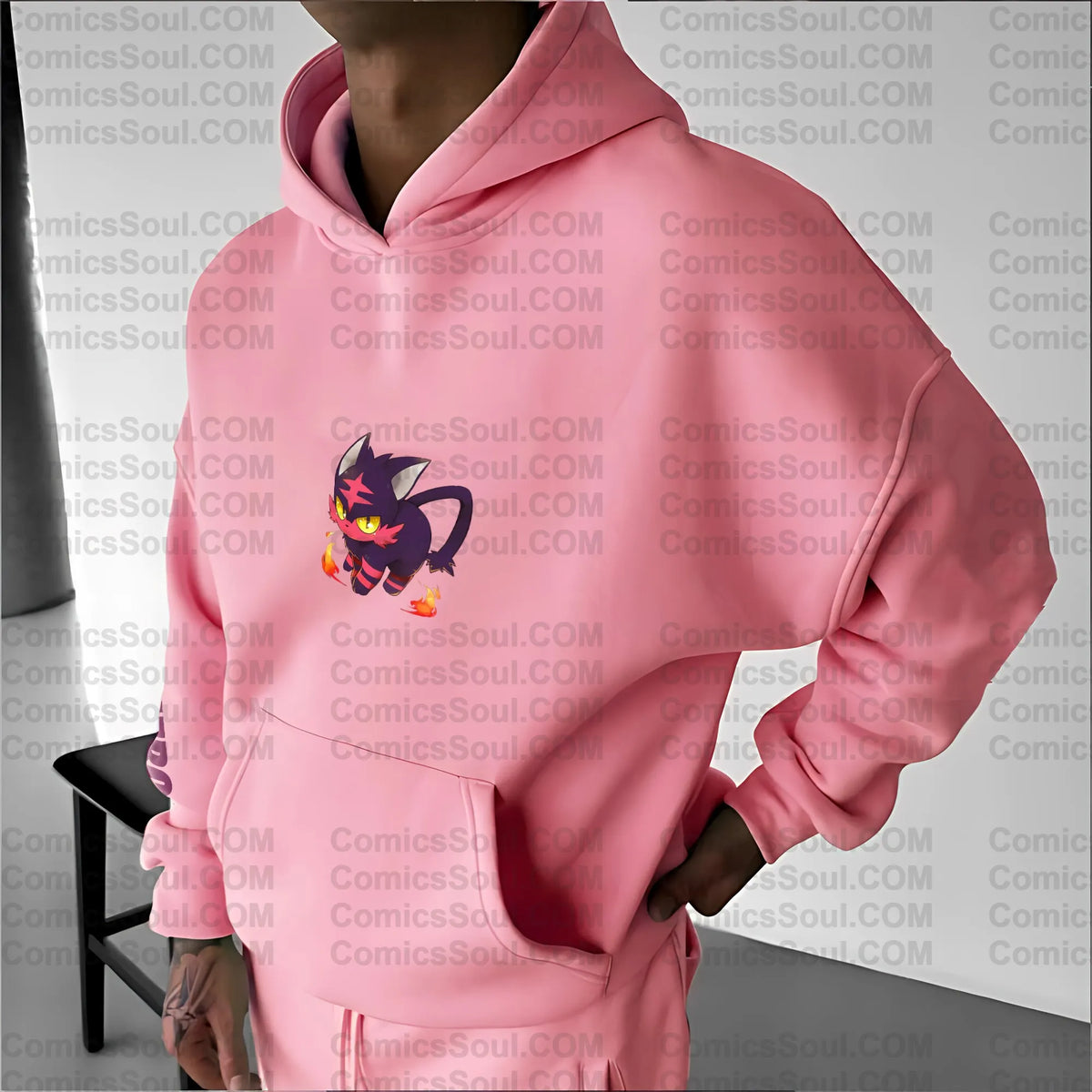 PKM-Unisex Anime Graphic Streetwear Vintage Hoodie