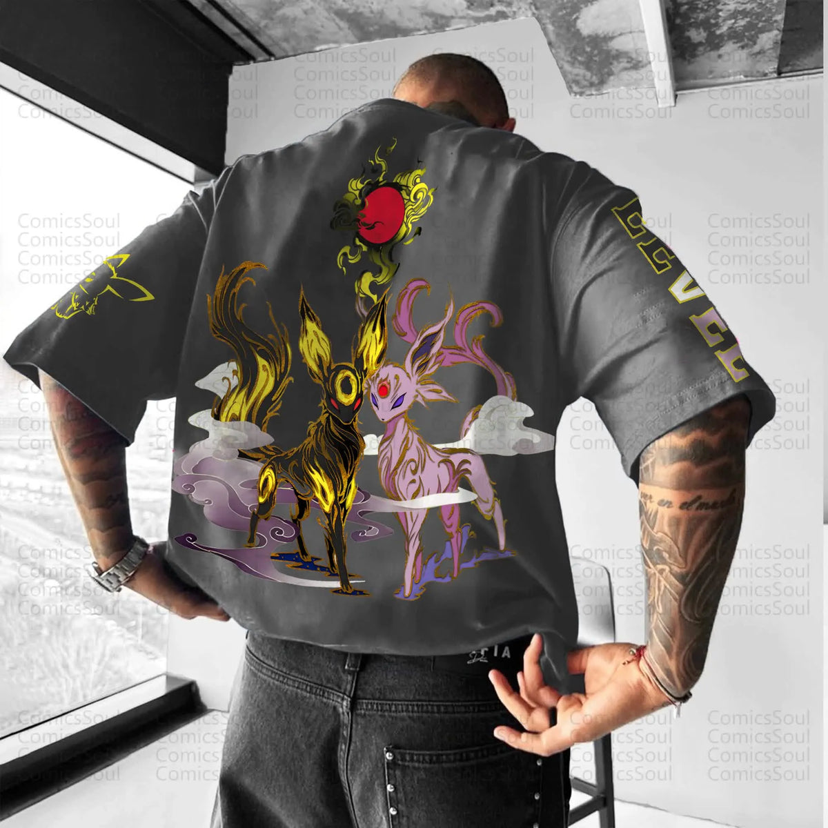 PKM-Unisex Anime Inspired Vintage T-Shirt