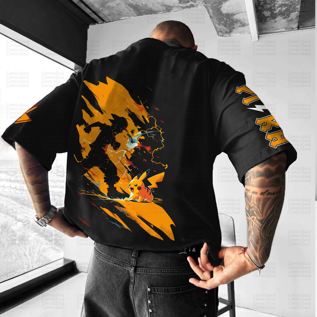 PKM-Unisex Anime Inspired Vintage T-Shirt
