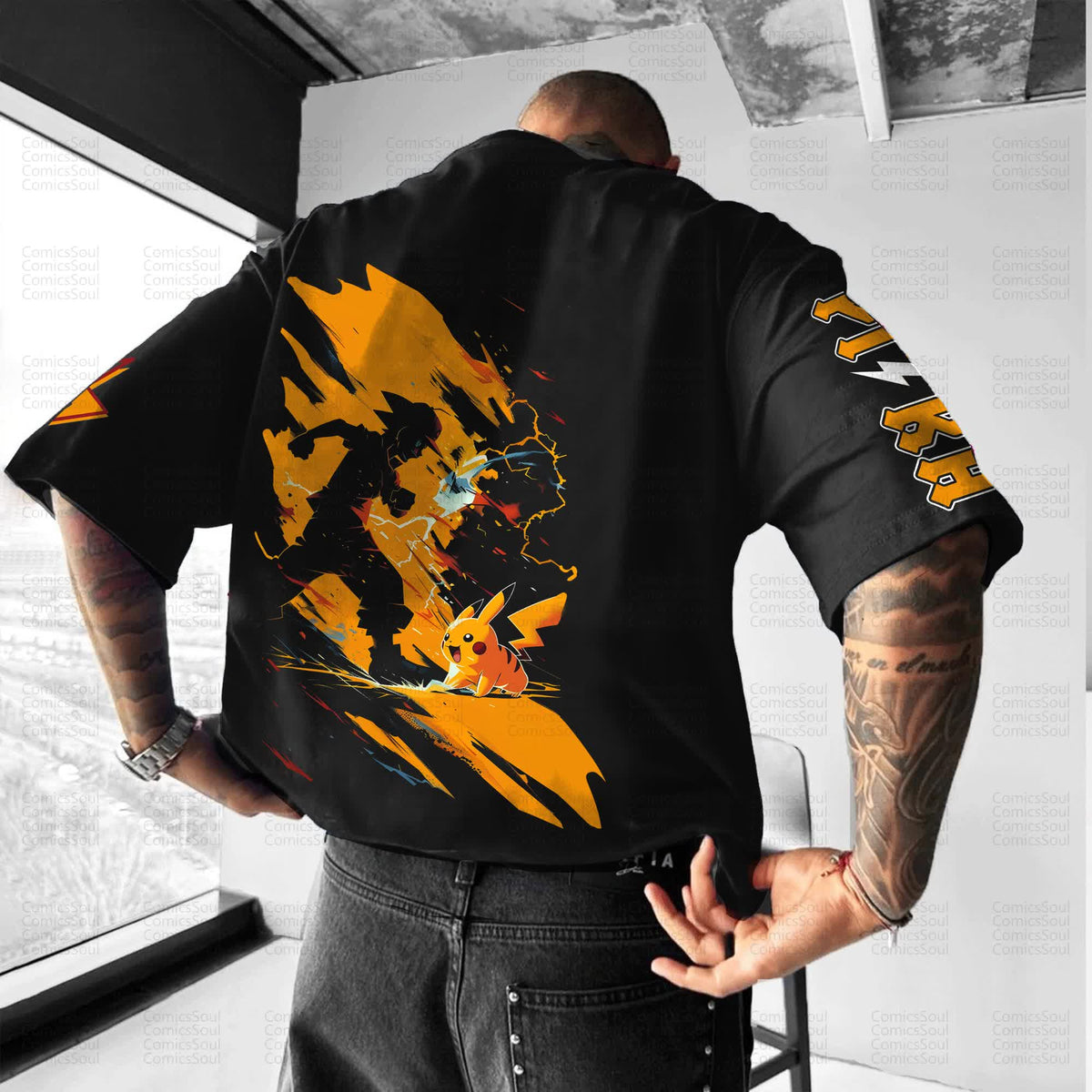 PKM-Unisex Anime Inspired Vintage T-Shirt