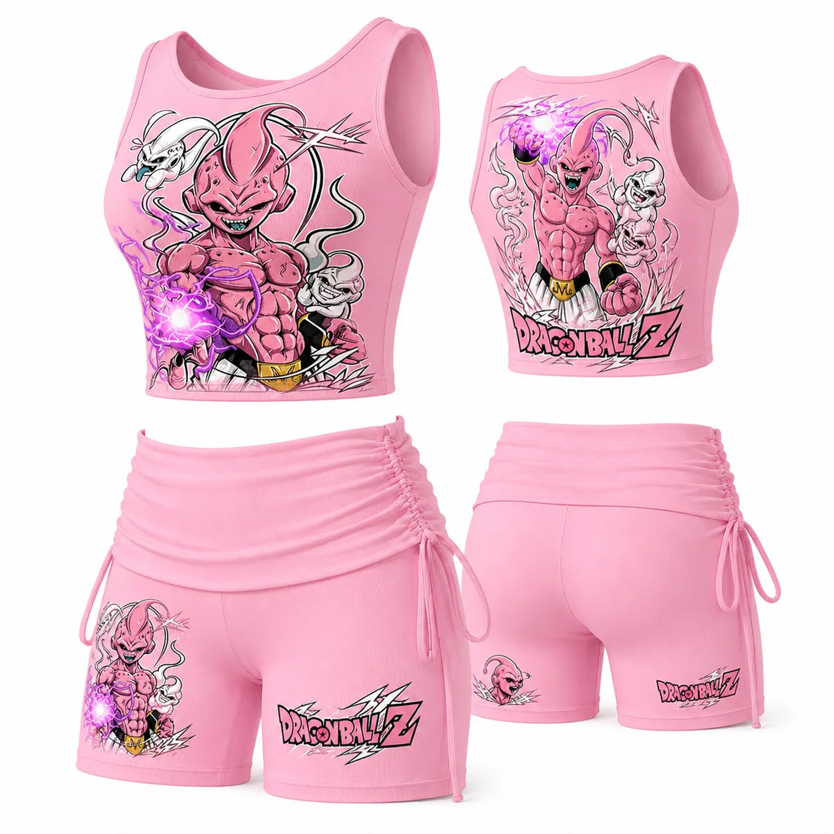 Dragon Ball Women's Anime-Print Tank Top And Shorts Sports Set