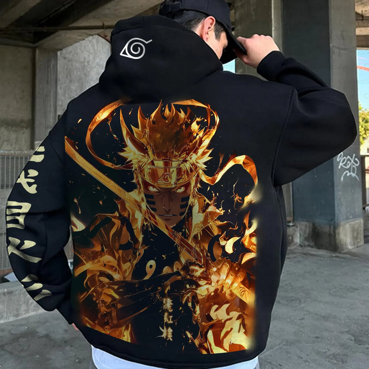 PKM-Unisex Graphic Streetwear Vintage Plush Hoodie