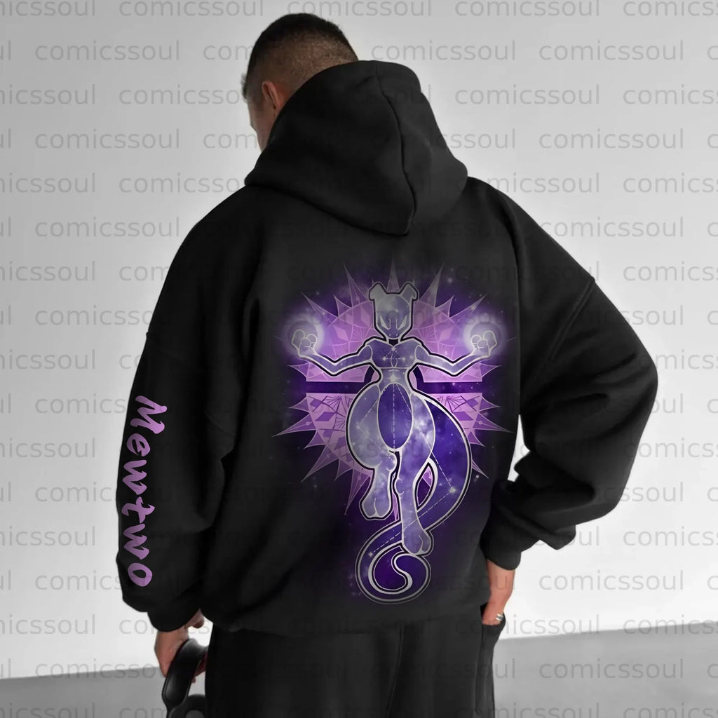 PKM-Unisex Anime Graphic Streetwear Vintage Hoodie