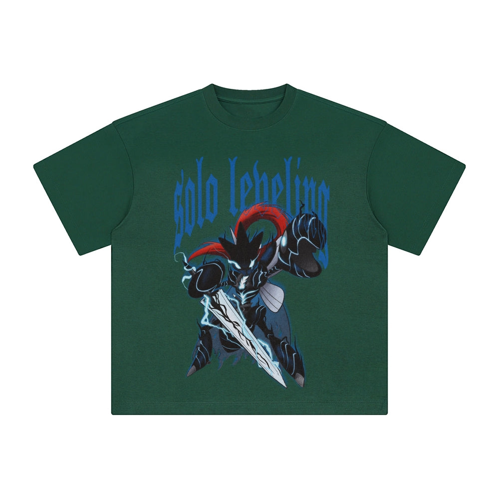 SL-Unisex Anime Inspired Washed  Vintage T-Shirt