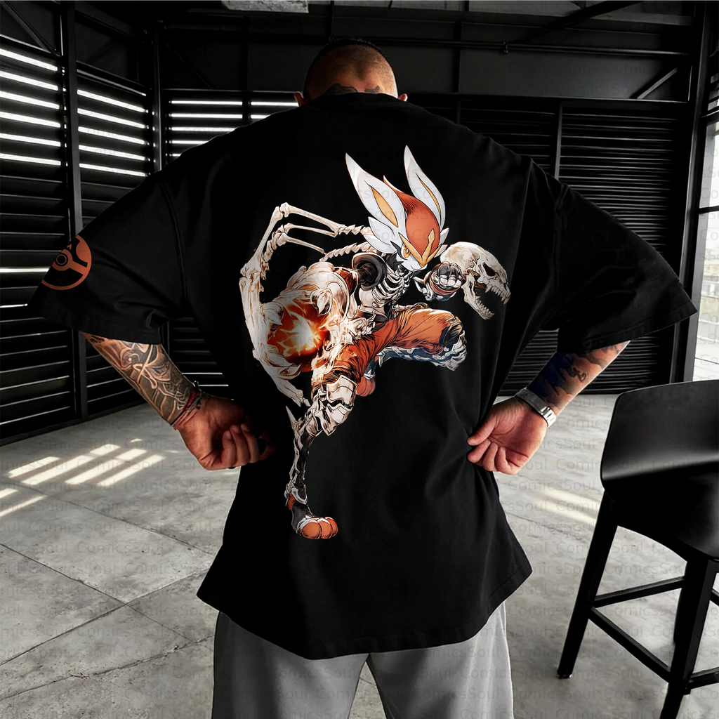 PKM-Unisex Anime Inspired Vintage T-Shirt