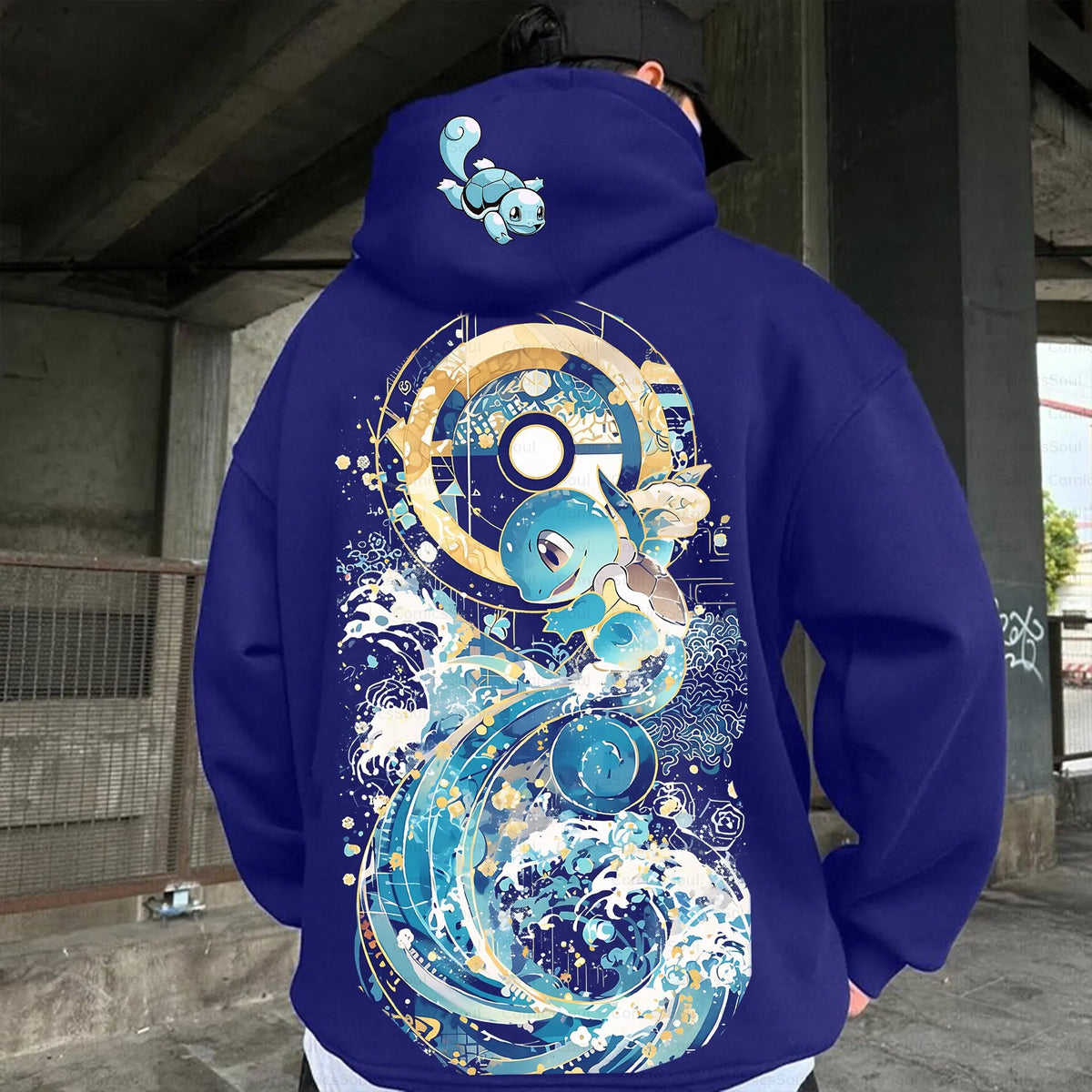 PKM-Unisex Anime Inspired Vintage Plush Hoodie