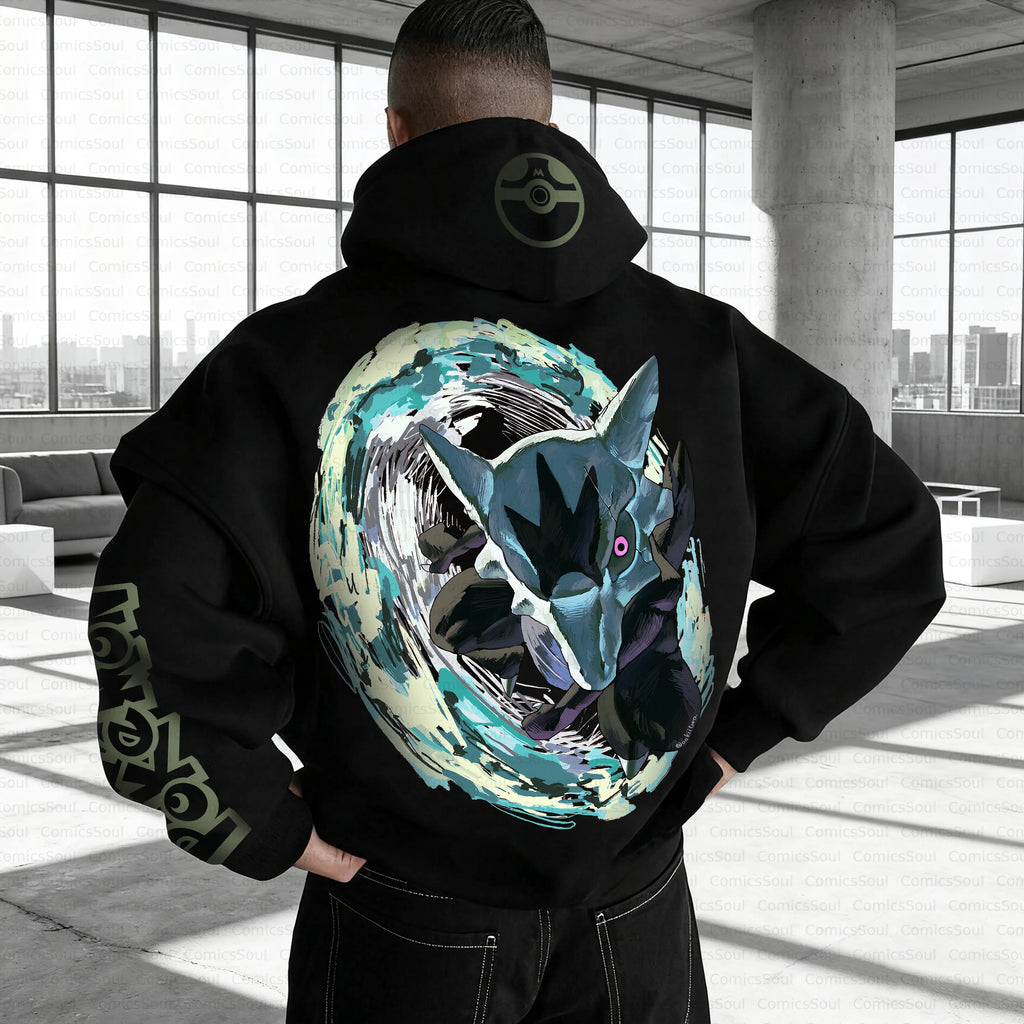 PKM-Unisex Anime Inspired Vintage Plush Hoodie