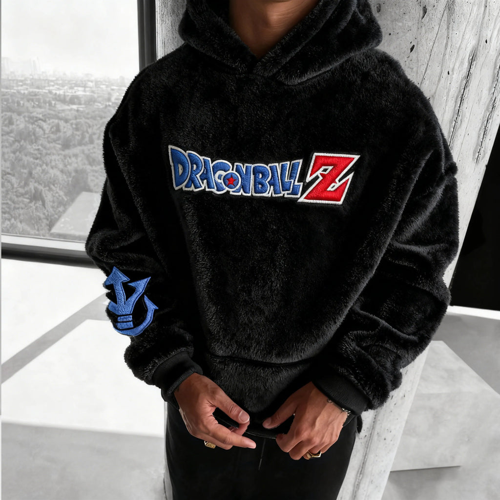 Dragon Ball Color Blocked Plush Hoodie