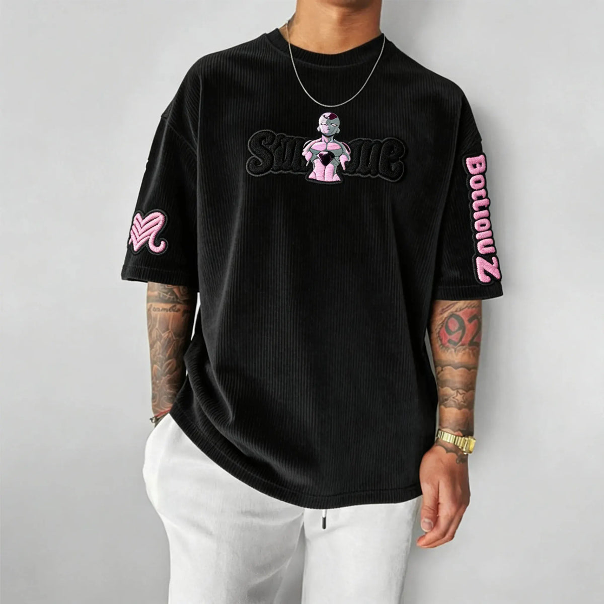 Dragon Ball Unisex Anime Inspired Vintage Corduroy T-Shirt