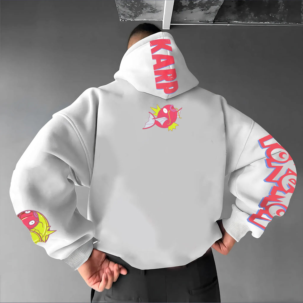 PKM-Unisex Anime Graphic Streetwear Vintage Hoodie