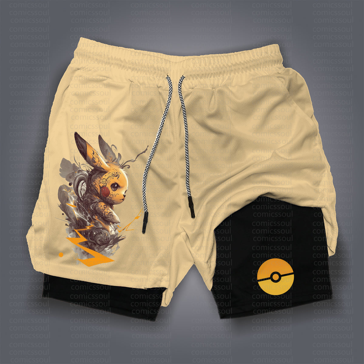PKM-Unisex Casual Anime Streetwear Shorts