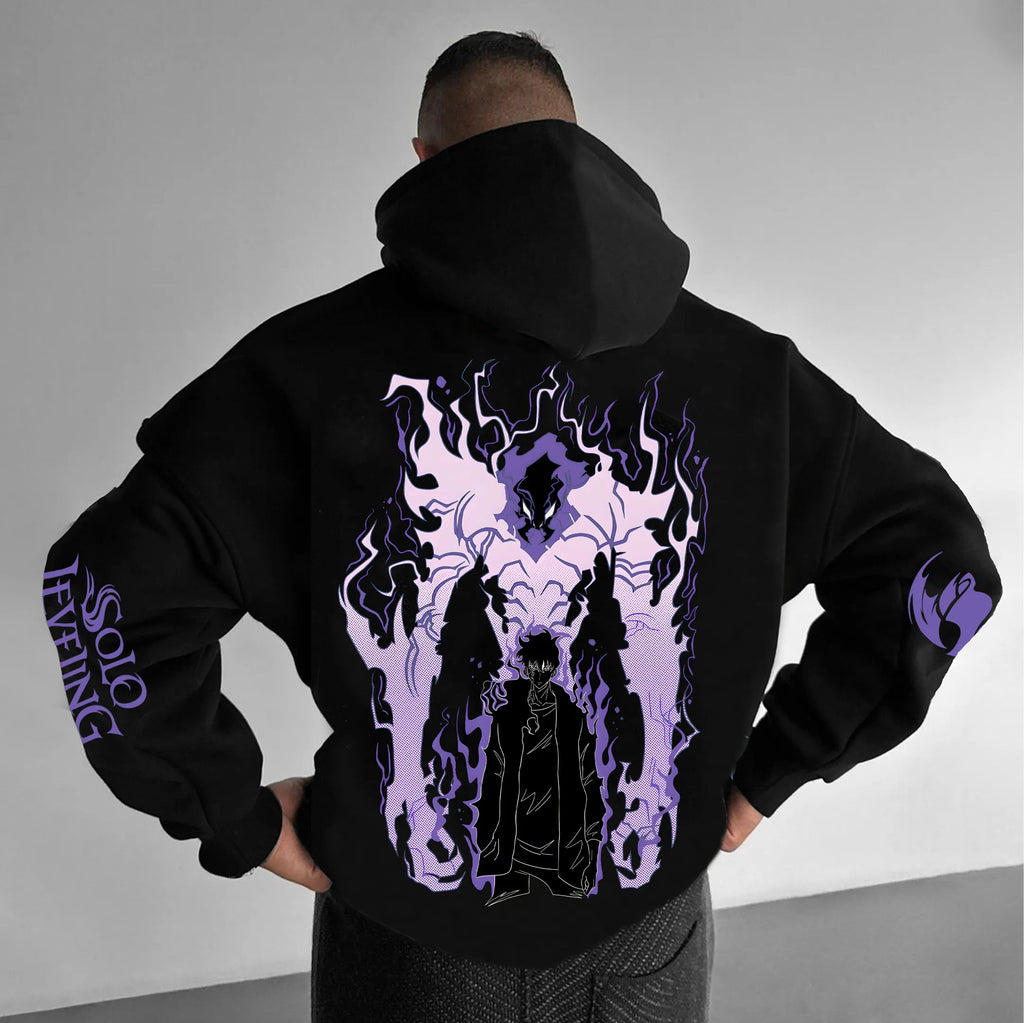 SL-Igris Unisex Anime Graphic Streetwear Vintage Hoodie