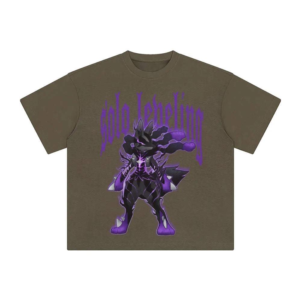 SL-Unisex Anime Inspired Washed  Vintage T-Shirt