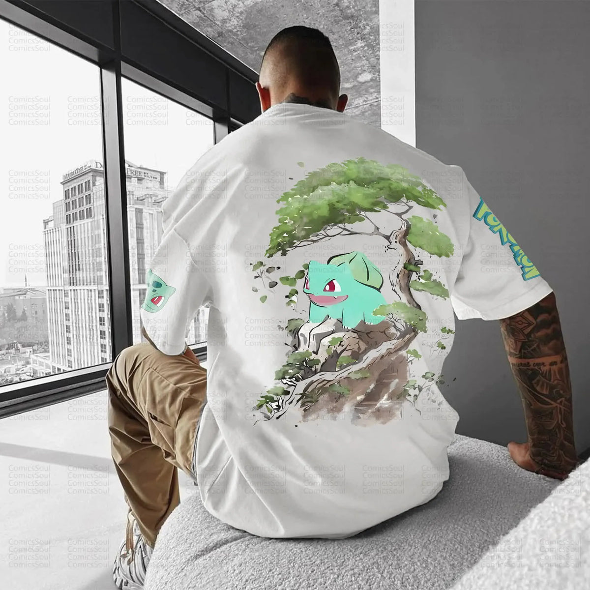 PKM-Unisex Anime Inspired Vintage T-Shirt